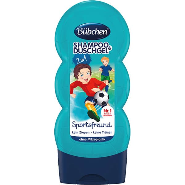 Şampon & gel de duș 2 în 1 Sportsfreund, Bübchen, 230ml